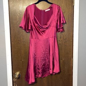 pink sleek dress